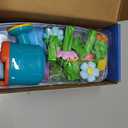 Marlrin Montessori Flower Garden Building Toy for Toddlers, Gardening Set with Watering Can, Shovel, Rake, Shape & Color Sensory Toys, Toddler Summer Outdoor Toys,Preschool Gift for Baby Girls Boys