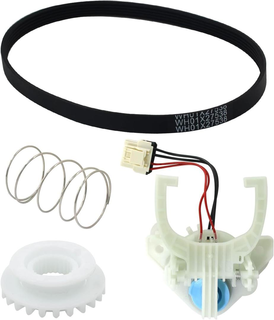WH03X30517 Washer Shift Actuator & Drive Belt & Clutch & Spring Set 4PCS