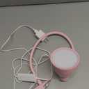 BOHON Cute Desk Lamp with Clamp 10W 38 LED Clip on Light, 5 Color 10 Brightness Auto Off Timer Flexible Gooseneck Pink Lamp Kawaii Accessories Desk Lights for Office Home Bed Bedside Reading, Pink