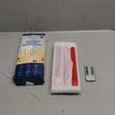 AFINETH Red Flameless Taper Candles with Rmote, 9.6" Real Wax Battery Operated Candles with 3D Wick, 3 Pack Christmas Led Candlesticks for Table, Home, Wedding, Party, Xmas Decor