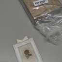 Vicenpal 3 Pcs Tiny Picture Ornate Frames 2.5 x 3.5 Inch Small Vintage Oval Picture Frames Gold Vintage Baroque Ornate Antique Resin Frame Table Top Display Frame for Home Wedding Decor (White)