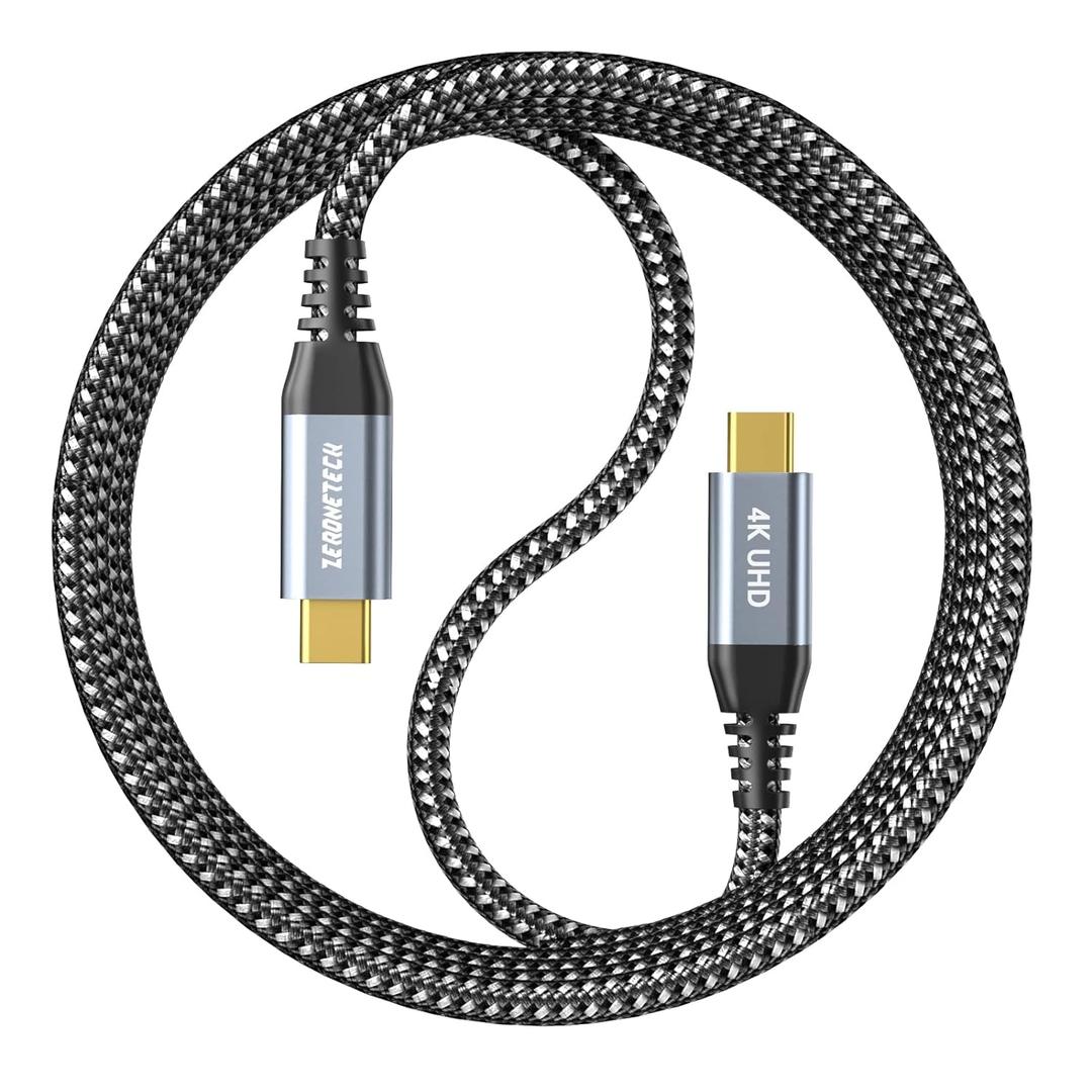 USB C Cable 3ft, USB C 3.2 Gen 2X2 Cable, 4K Monitor Video Output, 20Gbps High Speed Data Transfer, 100W Fast Charging for Carplay iPhone 16, MacBook, Dell, ARZOPA, KYY for Portable Monitor