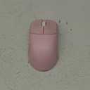 Lamzu Maya X Wireless Gaming Mouse, Ultra Lightweight 47g, Optical Switch, Maximum 30000 DPI, Symmetrical, MCU Nordic 52840, Dust-Proof Encoder, PAW3950 Sensor(Larger Maya) (Pink)