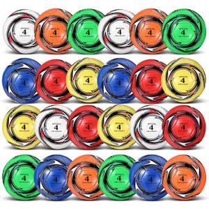 24 Pcs Soccer Ball Bulk with Pump and Carry Bag Soccer Training Ball Practice for Sport Indoor Outdoor Game Gifts