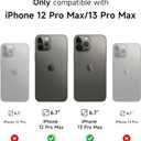 SURITCH for iPhone 13 Pro Max/12 Pro Max Case with Magnetic Camera Slide Cover and Adjustable Kickstand, Compatible with MagSafe, Shockproof Bumper Case Slim Protective Cover 6.7 Inch, Dark Purple