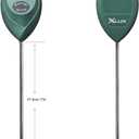 XLUX Soil Moisture Sensor Meter Water Monitor, Hygrometer for Gardening, Farming,Plants, No Batteries Required, 2 Pack