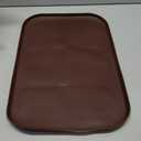 Silicone Pet Feeding Mat with Raised Edge for Food and Water, Dog Bowl Mats, Cat Bowls Placemat with High Lip for Floor Waterproof, Rubber Tray for Cats and Dogs 19 x 12 x0.7 Dark Brown