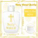 40 Pcs Holy Water Bottles Bulk, 2oz Small Holy Water Bottle Plastic Holy Water Empty Containers Reusable for Catholic, Church, Baptism, First Communion Gift, Daily Prayer & Blessing