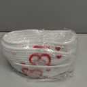 Meanplan 3 Pcs Galentine's Day Gifts Heart Baskets, Red Pink Heart Woven Cotton Rope Basket Stuffers Storage for Best Friend Valentine's Day Birthday Gifts, 7.09 x 7.09 x 3.15 Inch