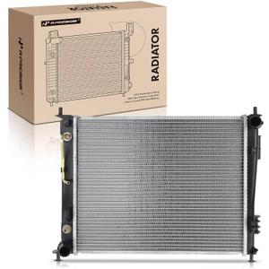 A-Premium Engine Coolant Radiator Assembly with Transmission Oil Cooler Compatible with Kia Soul 2010-2011 L4 1.6L, Automatic Transmission, Replace# 253102K000, 253102K050