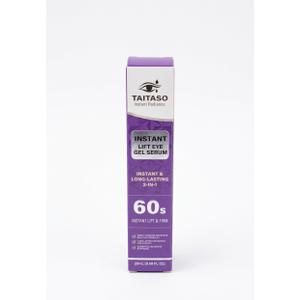 Taitaso Instant Lift Eye Gel Serum Reduces Under-Eye Bags & Wrinkles for Women, Long-Lasting 2-in-1, 60s Instant Lift and Firm, 20ml