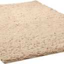 Kekon Ultra Soft Indoor Modern Square Area Rugs Fluffy Non-Slip Floor Carpets Silky Mat for Living Room Bedroom Kids and Baby Room Nursery and Pet, 1.3ft x 1.3ft, Light Brown
