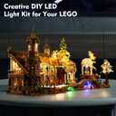 LocoLee LED Light Kit Compatible with Lego Rivendell, DIY Lighting Set Accessories Compatible with Lego 10316 for Fans (Lights Only, No Models)