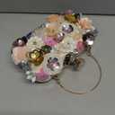 Women Clutches Flower Evening Handbag Chain Strap Shoulder Bag