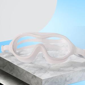 UV Waterproof Anti Fog Swimwear Eyewear Swim Diving Water Glasses Adjustable Swimming Goggles Women Men Sports Eyewear (White)