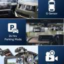 Dash Cam Front and Rear Inside,4K Full HD 3 Channel Dash Camera for Cars, Free 32GB Card, Dashcam with Night Vision, G-Sensor, 24H Parking Mode, 170°Wide Angle, Loop Recording