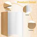 Trifold Poster Board 36"x48", 2 Pack White Extra Large Corrugated Display Board Foldable Board for School Projects, Science Fair, Business Presentations, Photo Displays, Graduation Exhibitions