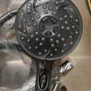 Moen Matte Black 5-Function Massaging Handshower with Toggle Pause, Includes 30-Inch Slide Bar and 69-Inch Hose, 3670EPBL