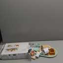 PairPear Wooden Tea Set for Little Girls, Wooden Toys Toddler Tea Set Play Kitchen Accessories for Kids Tea Party with Play Food