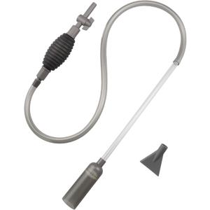 Aquarium Siphon Vacuum Cleaner for Gravel and Sand, Fish Tank Vacuum Gravel Cleaner, Manually Fish Tank Water Changer (Grey)