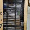 ADAVIN Tall Garden Fences and Borders for Dogs, Low Threshold Door, 48 in(H) 8 Panels Total 17.7 Ft(L) Dog Fences for the Yard, Modular Fencing, Garden Fence with Gate, Pet Fence