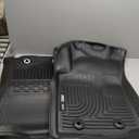 Husky Liners Weatherbeater Floor Mats | Fits 2018 - 2023 Toyota Tacoma, Double Cab & Access Cab (Manual Trans w/Shifter) | Front Row, 2-pc Black - 13981