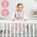 BSTOPPT 3 Pack Baby Sleep Sack 6-12 Months 100% Rayon Cotton Baby Sleeping Bag 2-Way Zipper Toddler Wearable Blankets TOG 0.3 (Heart & Pink  & Floral）
