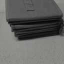 3 Pack Fabric Storage Bins for Shelves | 14.75x10.25x8.25 in Storage Baskets | Fabric Closet Organizers with Handles Home Organization | Linen Clothes Storage Bins | Light Gray (Medium, Light Gray)