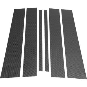 6 Pcs Door Pillar Window Trim for Nissan Titan 2004-2015 Front Rear Left Right Anti Scratch Sticker Pillar Posts Cover Carbon Fiber Pattern Black