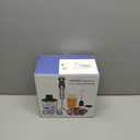 1800W Immersion Blender Handheld 4-in-1 Hand Blender Stick for Ice Crushing Smoothie, Baby Food, Soup, 8 Speed Hand Mixer Turbo Boost Stainless Steel Blade with Whisk, Chopper, Beaker