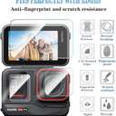 Screen Protector Compatible for Insta360 Ace Pro Camera,Tempered Glass Film Anti Scratch High Definition Full Coverage and Hard Shell Travel Storage Carrying Case