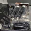 6 in ONE Blow Dryer Brush,Air Curling Iron Round Brush Blow Dryer 800W,Ionic Hair Dryer Brush for Women, Hot Air Brush Hair Styling Tools 100-120V (Champagne Gold)