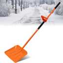 TwinkleTool 67 Inch Snow Shovel for Driveway with Heavy Duty Ergonomic LaborSaving Assisted Handle, Removing Snow and Ice for Outdoor, Car, Yard, Emergency,Large Snow Shovel