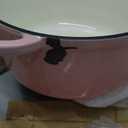 Umite Chef 5QT Enameled Cast Iron Dutch Oven Pot with Lid, Heavy-Duty Cookware for Bread Baking, Braising, Stews, Roasting, Wedding Registry Ideas & Gifts (Pink)