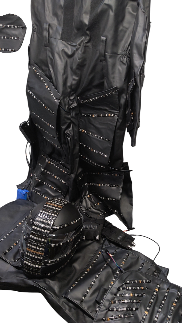 Homemade LED Motorcycle Suit