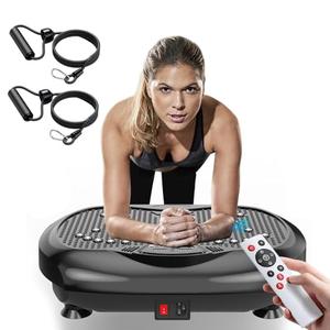 Natini Vibration Plate Exercise Machine, 990 Speeds, 330 lb, Black