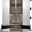Shawarma Machine with 3 Burners Roaster Kitchen Kebab Grill Propane Gyro Machine Automatic Rotation for Restaurant Kitchen Garden