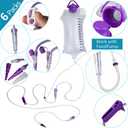 VWJ 6 Packs E-nteral Delivery Gravity Bag, 1200ML Feeding Bag, Pump Bags, Disposable E-nteral N-utrition Bag