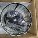 Semi Flush Mount Ceiling Light, Crystal Ceiling Light Black Crystal Chandelier for Kitchen Hallway Entrance Balcony Dining Rooms Living Rooms