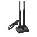 WiFi Antenna Dual Band 2.4GHz - 5.8GHz with RP-SMA Connector Magnetic Base for Wireless Network Router - USB Adapter - PCI PCIe Cards - Signal Booster - Access Point - Wireless Range Extender