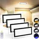 BlueFire 1800LM Bright LED RV Light InteriorDC12-30V Upgraded Brightness RV Ceiling Dome Lights, Dimmable Fixture with 4 Color Temperature for RV Camper Van Motorhome Boat Trailers (Large - 4 Pack)