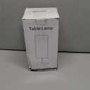 Table Lamp, Bedside Nightstand Lamp, Simple Desk Lamp, Cylinder Table Lamp for Bedroom Living Room Office Study, White Shade and Black Base (White)