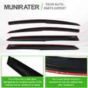 munirater Window Visors Rain Guard Wind Vent Shade Deflector Replacement for 2013-2019 Nissan Sentra Sedan 4-Piece Set Black