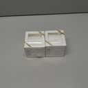 2 x HUIHUANG White Velvet Ribbon 3/8 inch x 25 Yards Single Face Velvet Ribbon for Gift Wrapping, Christmas Tree Ornaments, Wreath Decor, Invitations, Hair Bows, Flower Bouquet, Home Decor