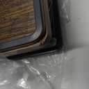 Meangood Floating Shelves Wall Mounted Set of 2, Rustic Wood Wall Storage Shelves for Bedroom,Living Room,Bathroom, Kitchen Rustic Brown