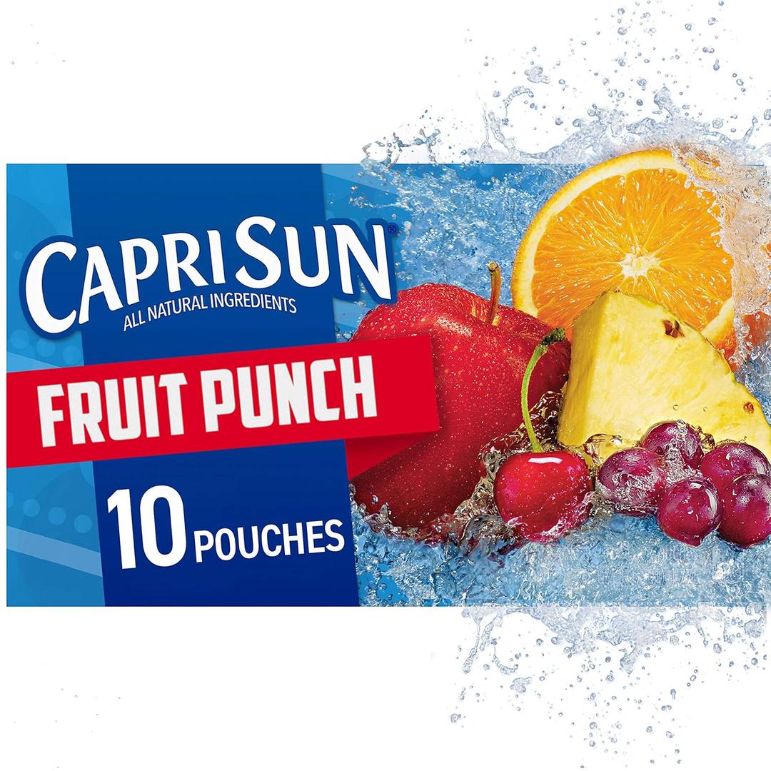 Capri Sun Fruit Punch - 10pk/6 fl oz Pouches, Best By: 26 APR 2025