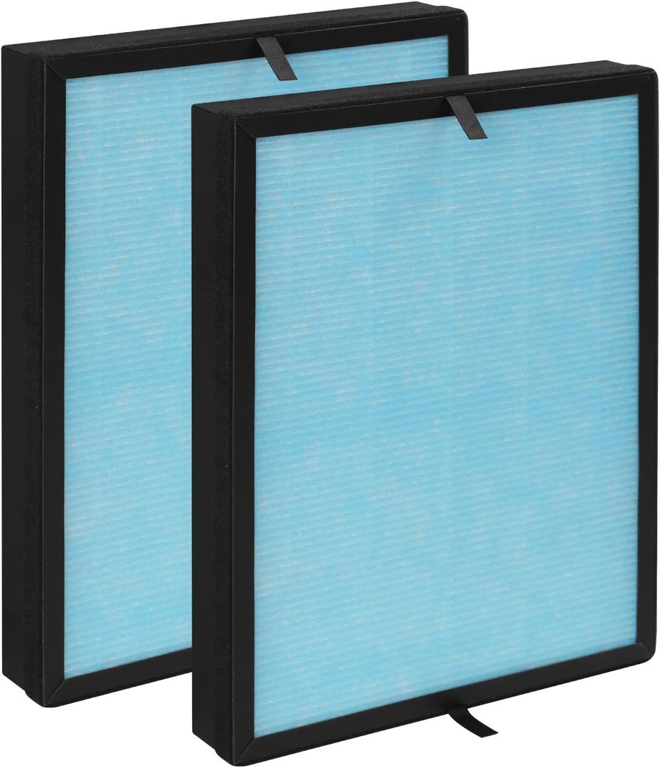 2-Pack AP1002 Replacement Filter Compatible with AIR TOK AP1002 Purifier, Part # AP1002-RF, 3-in-1 Filters