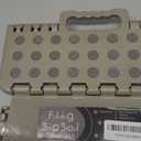 Non-Slip Folding Step Stool, Sturdy Safe Enough - Holds up to 300 Lb - 11 inch Footstool for Adults or Kids, Folding Ladder Storage/Opens Easy, for Kitchen,Toilet,Camping (Light Tan, 11'')