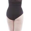 Open Back Stretch Bodysuit for Women and Girls High Neck Criss Cross Ballet Gymnastics Yoga, XS