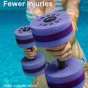 YOTTOY Water Dumbbells for Pool Exercise,Foam Aquatic Dumbbells for Water Aerobics,Resistance Training & Physical Therapy,Pool Weights for Water Workouts,Aqua Fitness,Set of 2